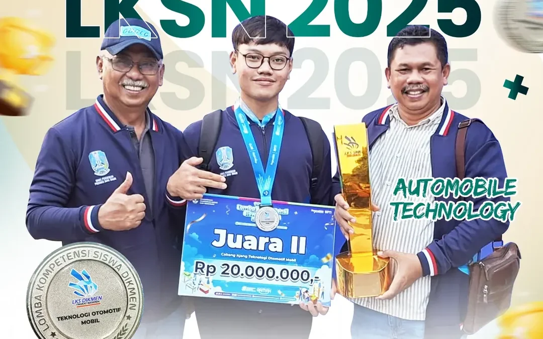 Siswa SMK Islam 1 Blitar Raih Juara II LKS Nasional 2025 Bidang Automobile Technology